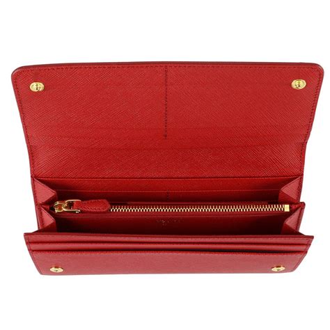 red wallet for women prada|prada trifold wallet.